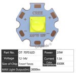 xhp50 chip LED dioda 7070 čip baterijska lampa lovačka