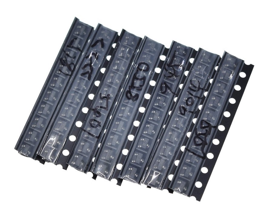 img-1684188194-1bf0a155ee21.jpg Set tranzistora SOT-23 18 vrsta po 10kom. tranzistori - Slika 1
