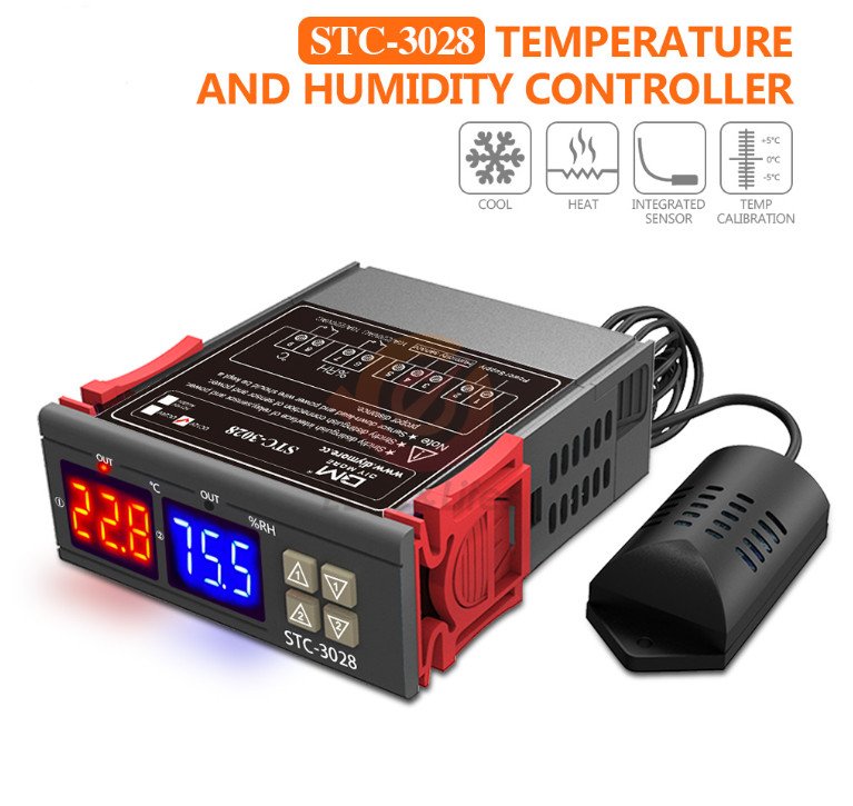 img-1685381664-63a35797df11.jpg Termostat za inkubator s higrostatom STC-3028 - Slika 1