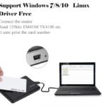 RFID USB reader čitač kartica ključ EM4100 125khz