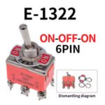 Toggle switch prekidač palica 16A