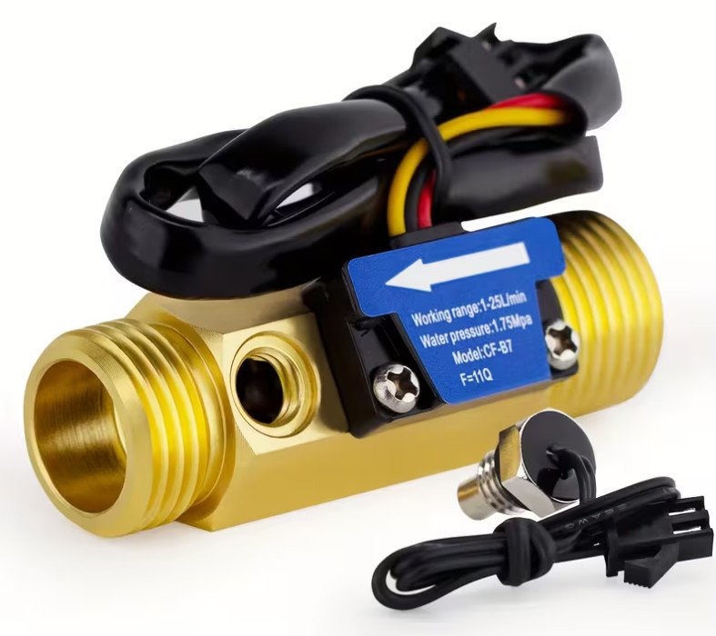 img-1765055996-195bf6133f8b.jpg Senzor protoka sa senzorom temperature 1/2 flow meter - Slika 1
