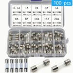 Set staklenih osigurača 5x20mm osigurač stakleni 100kom.