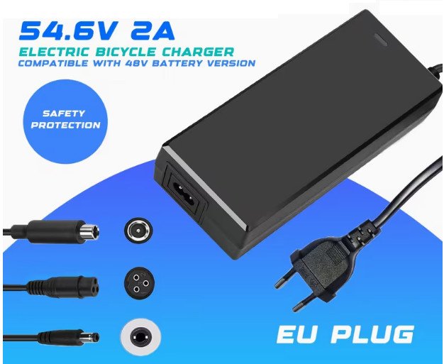 img-1778536080-b282f3e94e51.jpg Punjač 4 u 1 za električni romobil trotinet biciklo 48V 54.6V 2A - Slika 1