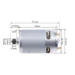 DC elektromotor Makita Bosch aku RS550 12V 10,8V 12 zuba
